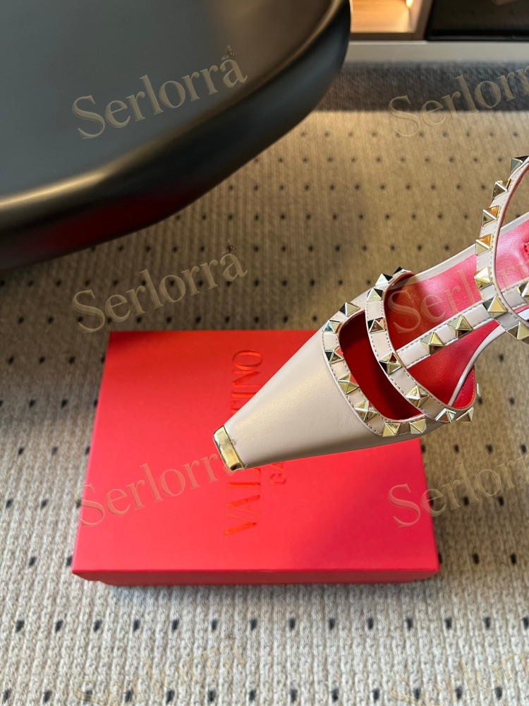 VALENTINO GARAVANI SUEDE ROCKSTUD CAGED ANKLE-STRAP STILETTO PUMPS