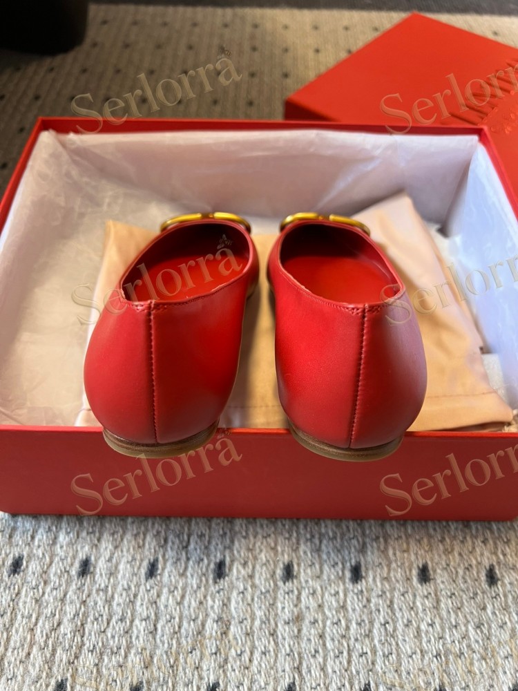 VALENTINO GARAVANI VLOGO POINT-TOE FLATS