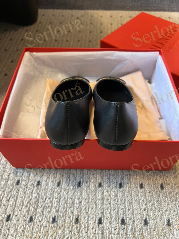 VALENTINO GARAVANI VLOGO POINT-TOE FLATS