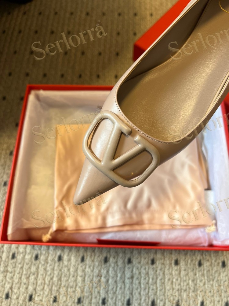VALENTINO GARAVANI VLOGO POINT-TOE FLATS