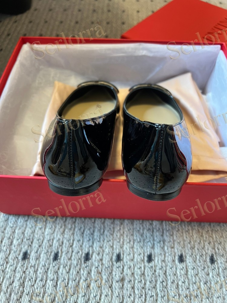 VALENTINO GARAVANI VLOGO POINT-TOE FLATS
