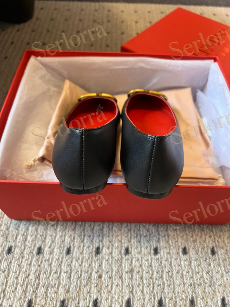 VALENTINO GARAVANI VLOGO POINT-TOE FLATS