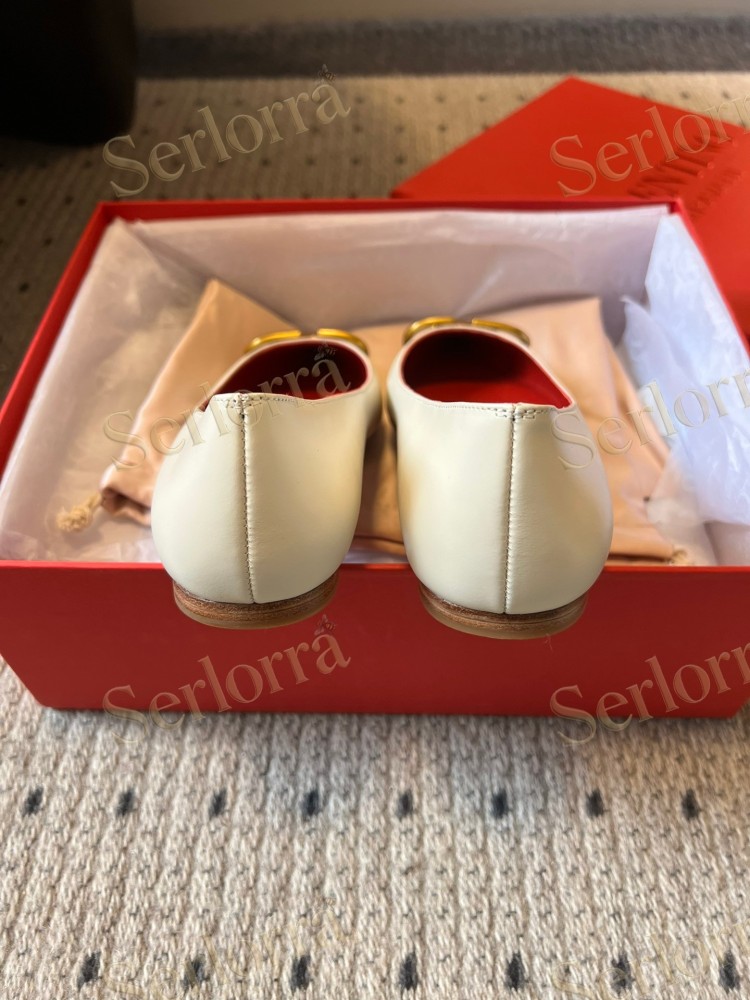VALENTINO GARAVANI VLOGO POINT-TOE FLATS