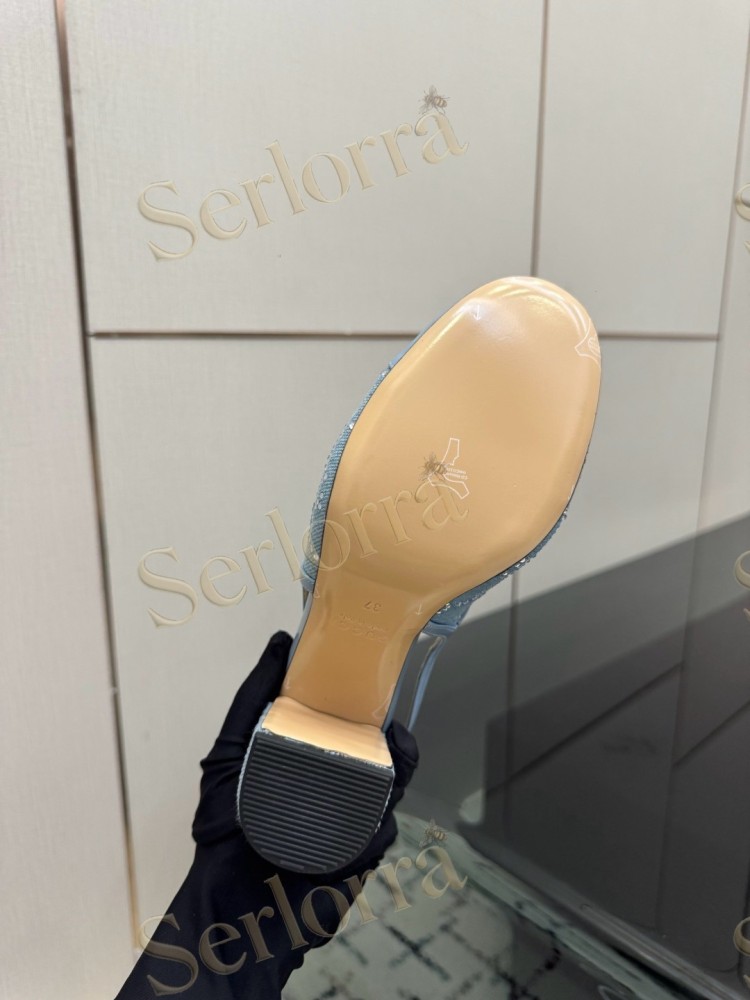 GUCCI DOUBLE G BOW CRYSTAL CANVAS PATENT LEATHER SLINGBACK PUMPS
