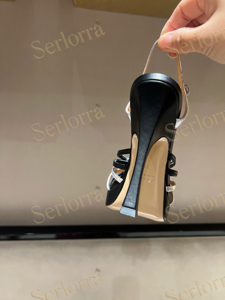 GUCCI CRYSTAL INTERLOCKING G STRAPPY ANKLE STRAP SANDALS