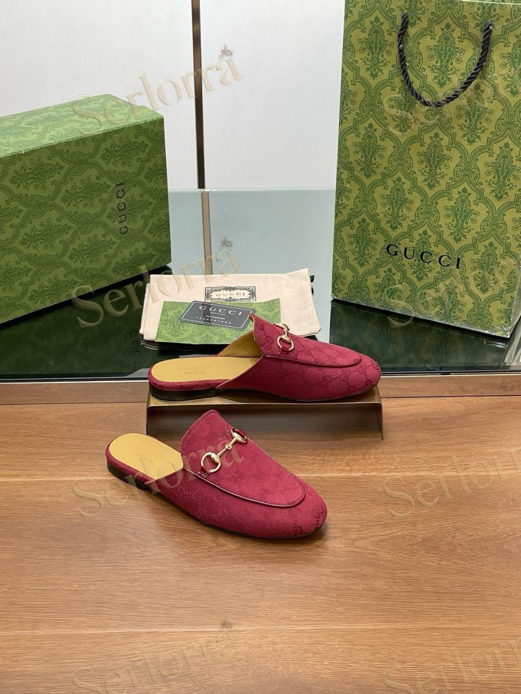 GUCCI HORSEBIT LEATHER MULE SLIPPERS