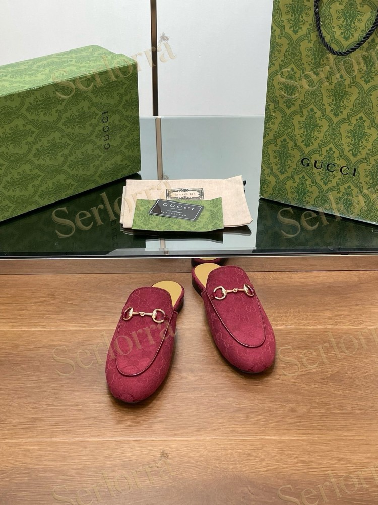 GUCCI HORSEBIT LEATHER MULE SLIPPERS