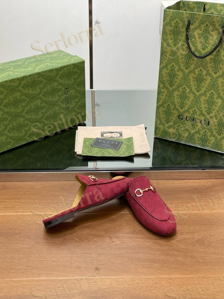 GUCCI HORSEBIT LEATHER MULE SLIPPERS