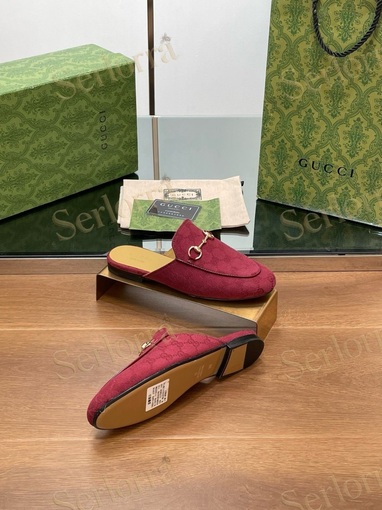 GUCCI HORSEBIT LEATHER MULE SLIPPERS