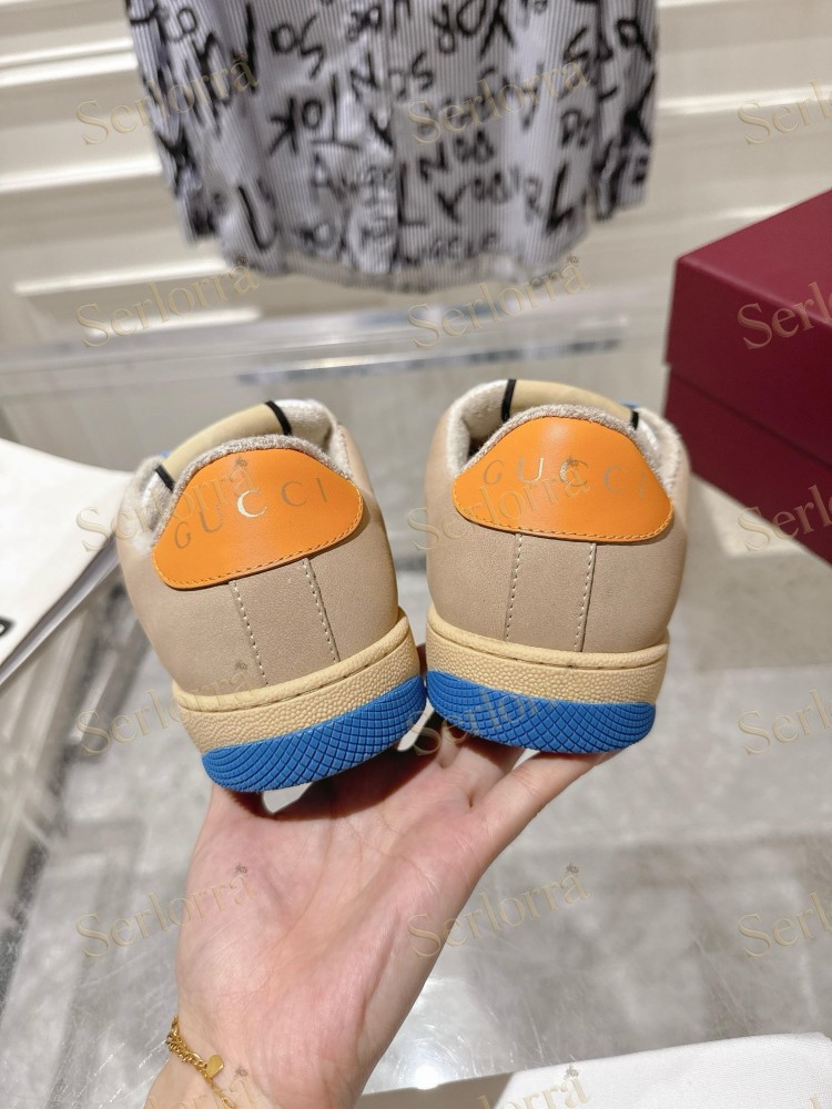 GUCCI GG JACQUARD WEB STRIPE LOW TOP SNEAKERS