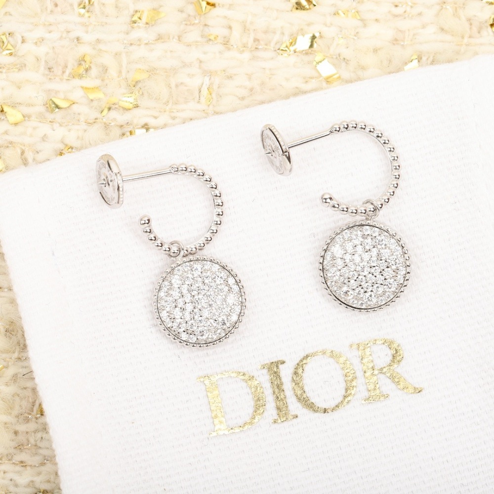 DIOR ROSE DES VENTS STAR DROP EARRINGS