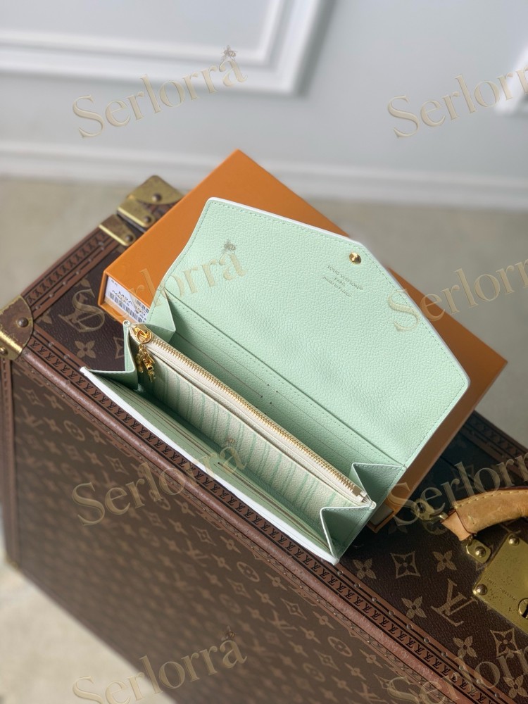 LOUIS VUITTON MONOGRAM EMPREINTE SARAH LONG FLAP WALLET