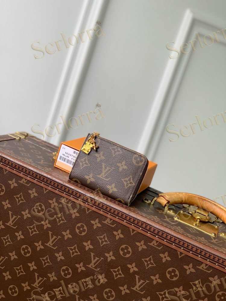 LOUIS VUITTON MONOGRAM CANVAS ZIPPY COIN PURSE WITH LOCK CHARM