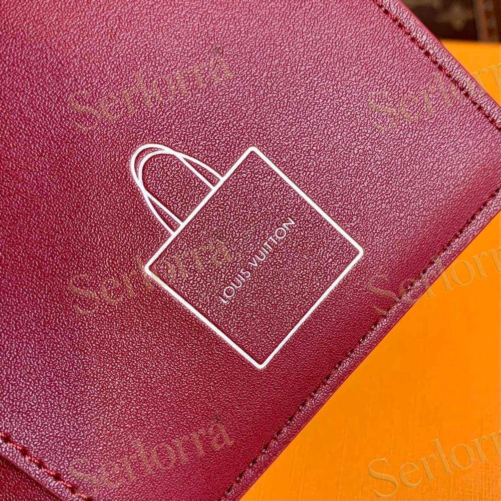 LOUIS VUITTON LIGHT‑BLUE SMOOTH LEATHER PASSPORT COVER