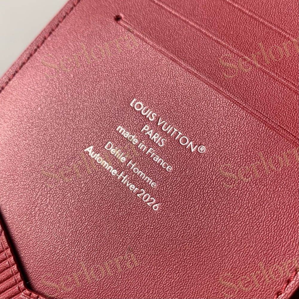 LOUIS VUITTON LIGHT‑BLUE SMOOTH LEATHER PASSPORT COVER