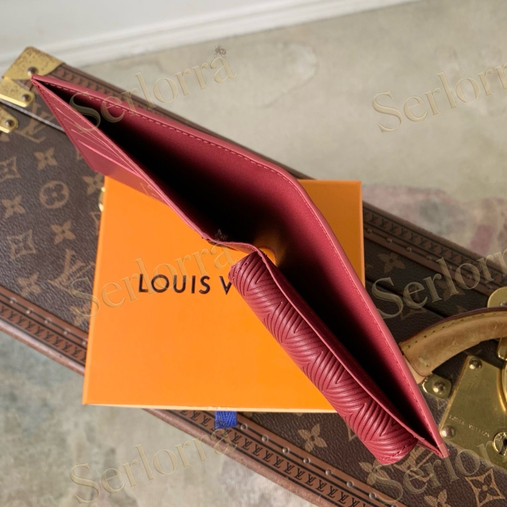 LOUIS VUITTON LIGHT‑BLUE SMOOTH LEATHER BIFOLD WALLET