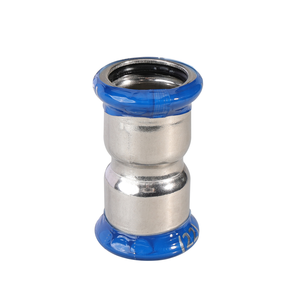 Kpress M type 316L Stainless Steel/1.4404 INOX Straight Coupling press fittings with LBP and plastic cover