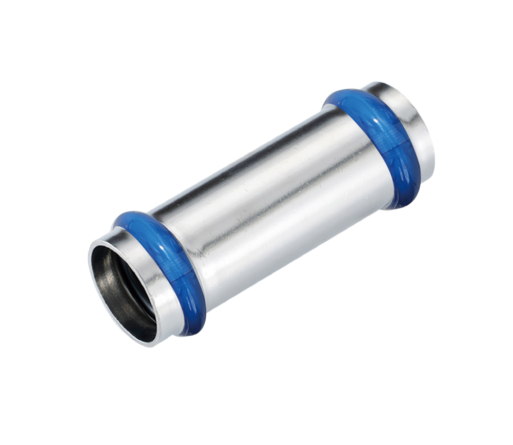 Kpress V type 316L Stainless Steel/1.4404 INOX Slip Coupler press fittings with LBP and plastic cover