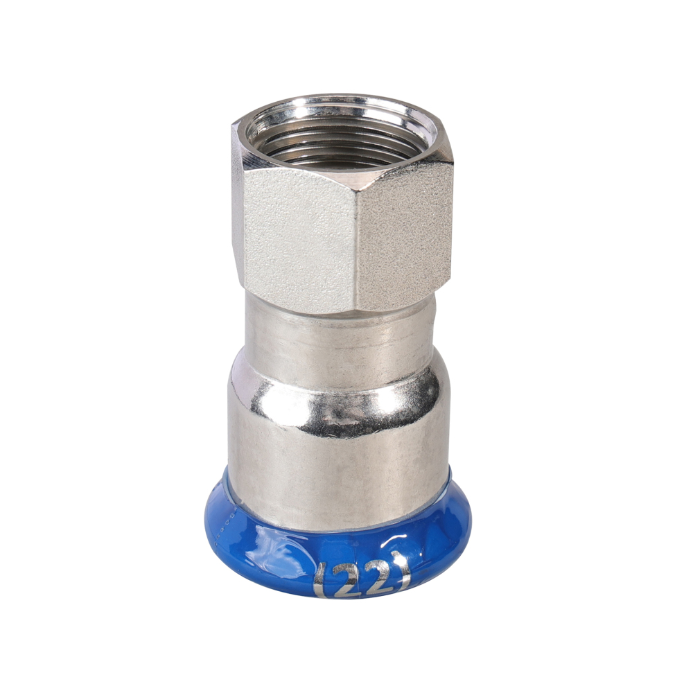 Kpress M type 316L Stainless Steel/1.4404 INOX Straight Female Adaptor press fittings with LBP and plastic cover