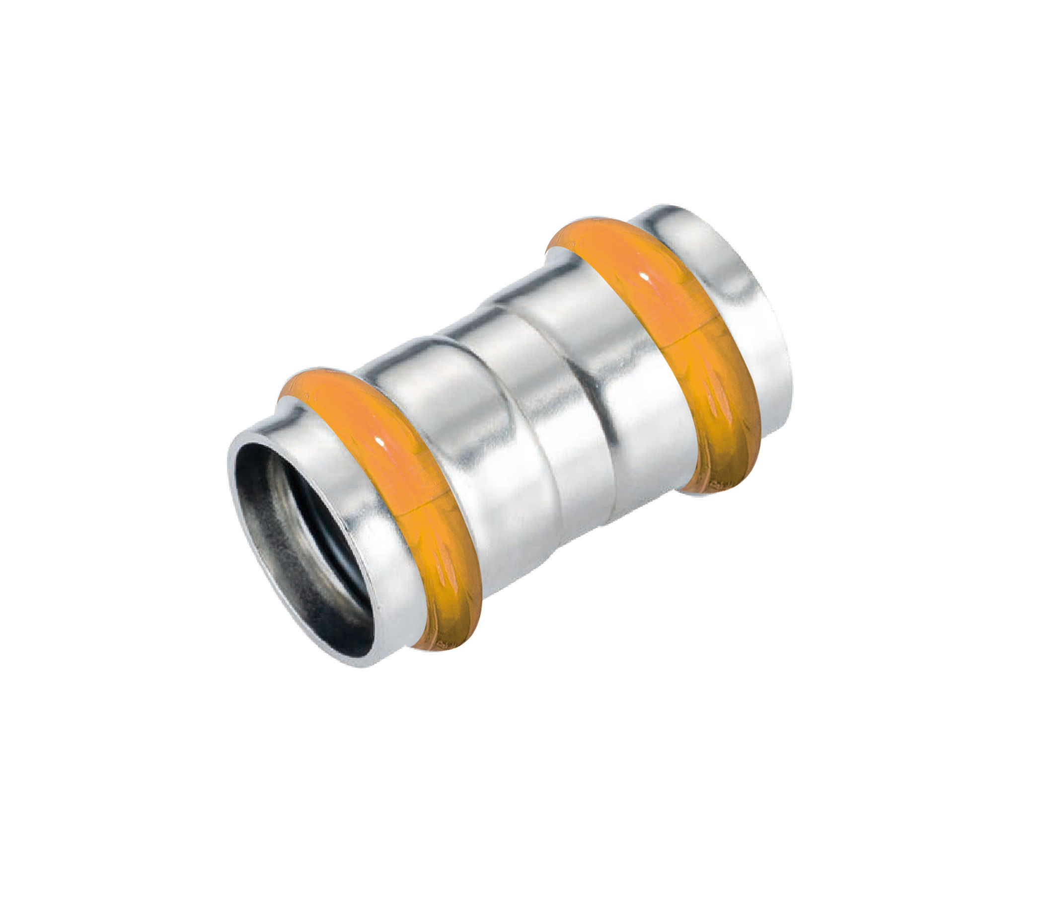 Kpress V type 304 Stainless Steel/1.4301 INOX Straight Coupling press fittings with LBP and plastic cover