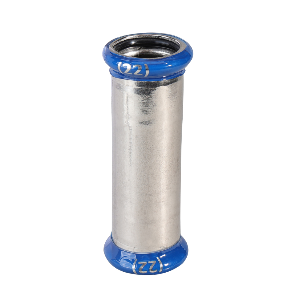 Kpress M type 316L Stainless Steel/1.4404 INOX Slip Coupler press fittings with LBP and plastic cover