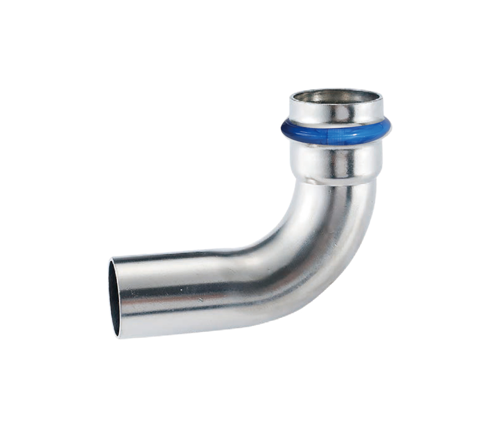 Kpress V type 316L Stainless Steel/1.4404 INOX B  90° Deg Elbow press fittings with LBP and plastic cover