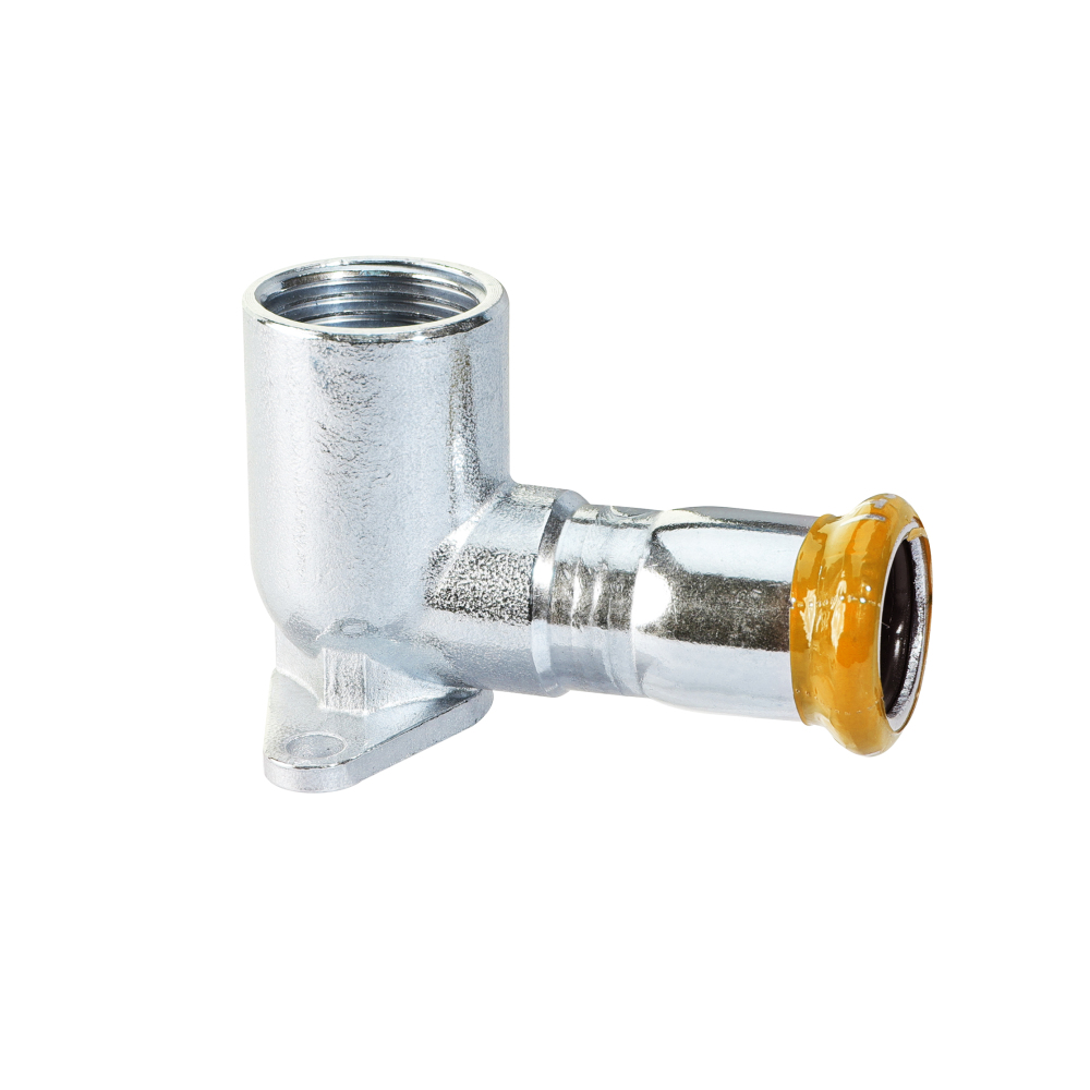 Kpress M type 304 Stainless Steel/1.4301 INOX Female Wall plate press fittings with LBP and plastic cover