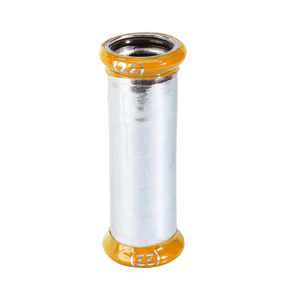 Kpress M type 304 Stainless Steel/1.4301 INOX Slip Coupler press fittings with LBP and plastic cover