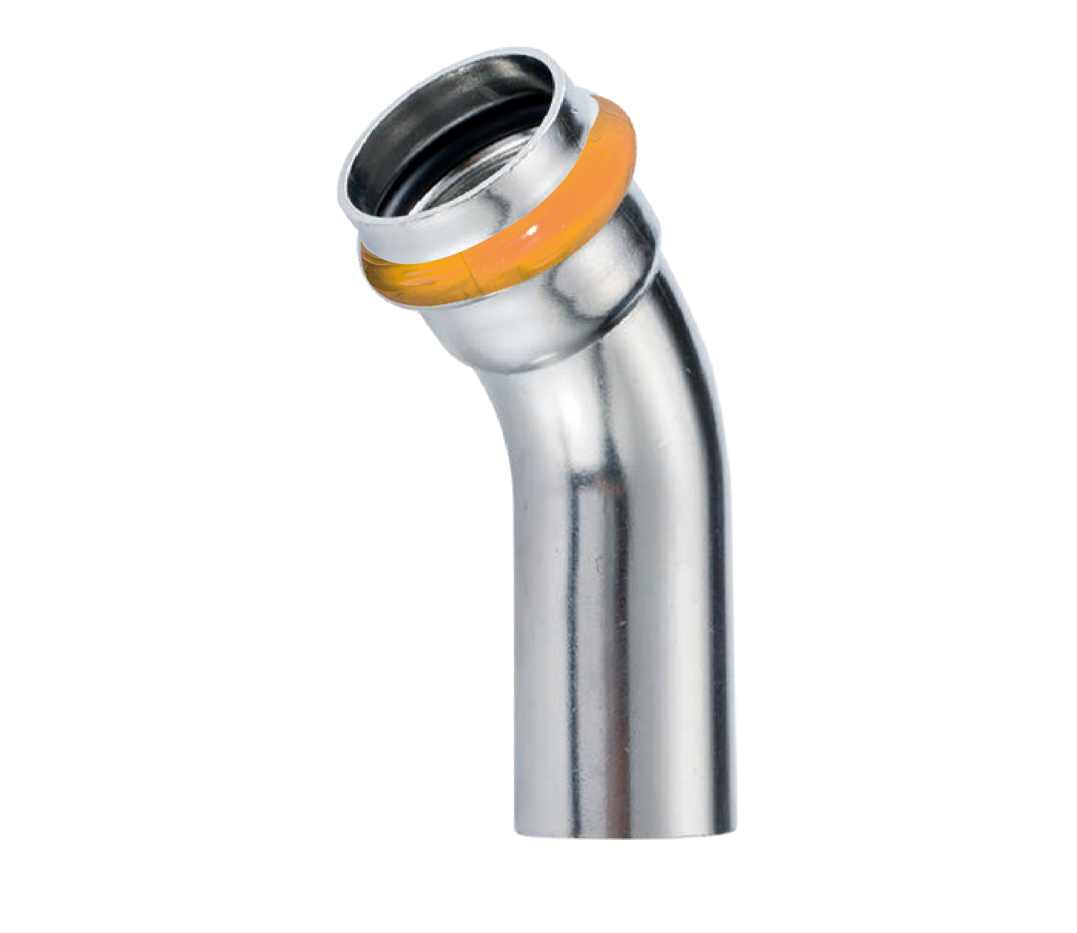 Kpress V type 304 Stainless Steel/1.4301 INOX B 45° Deg Elbow press fittings with LBP and plastic cover