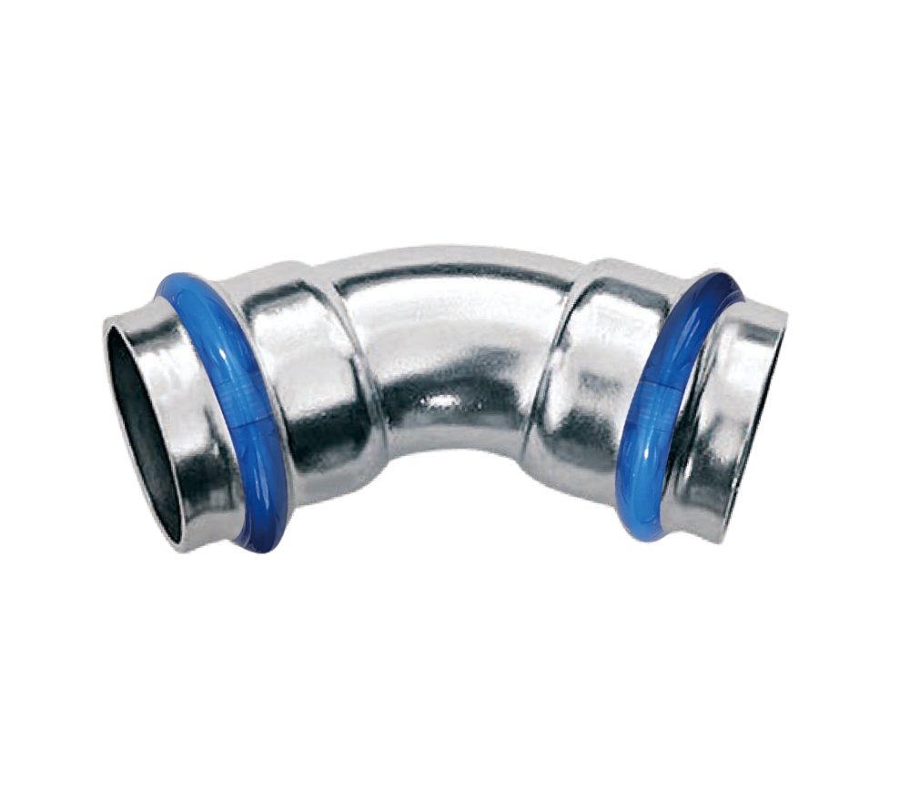 Kpress V type 316L Stainless Steel/1.4404 INOX Bend 45° Deg Elbow press fittings with LBP and plastic cover