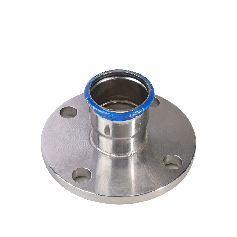 Kpress M type 316L Stainless Steel/1.4404 INOX Flange press fittings with LBP and plastic cover