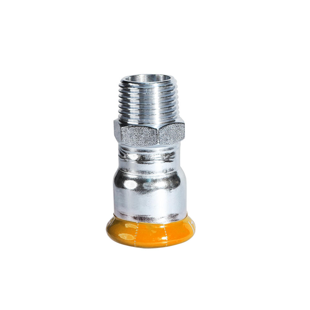 Kpress M type 304 Stainless Steel/1.4301 INOX Straight MI Adaptor press fittings with LBP and plastic cover