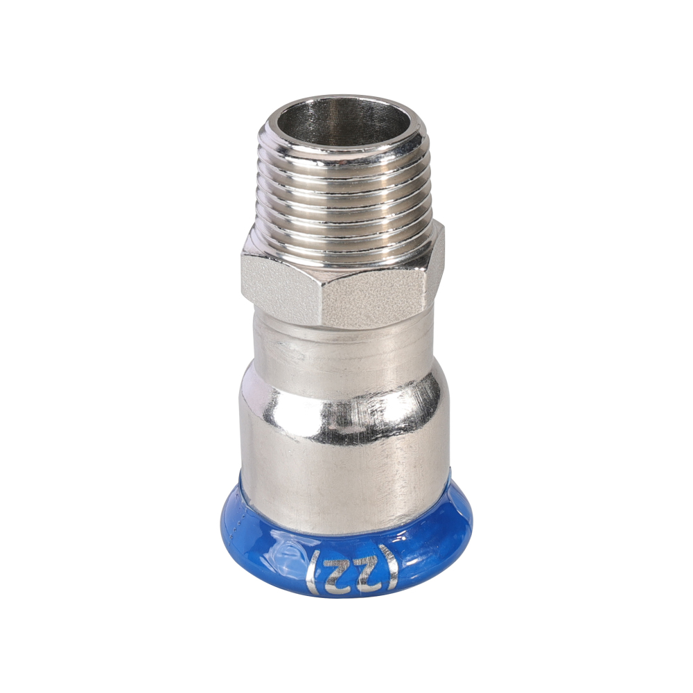 Kpress M type 316L Stainless Steel/1.4404 INOX Straight MI Adaptor press fittings with LBP and plastic cover