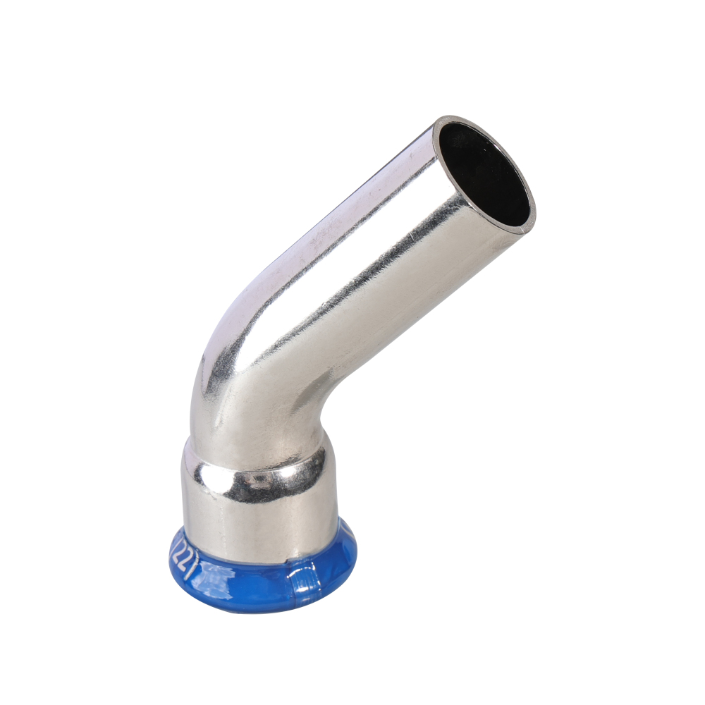 Kpress M type 316L Stainless Steel/1.4404 INOX B 45° Deg Elbow press fittings with LBP and plastic cover