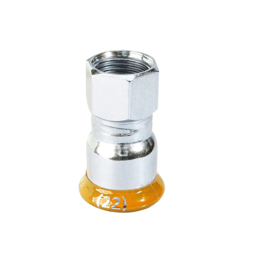 Kpress M type 304 Stainless Steel/1.4301 INOX Straight Female Adaptor press fittings with LBP and plastic cover
