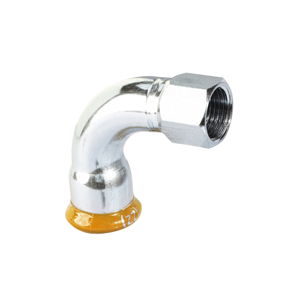 Kpress M type 304 Stainless Steel/1.4301 INOX Female Bend 90 press fittings with LBP and plastic cover