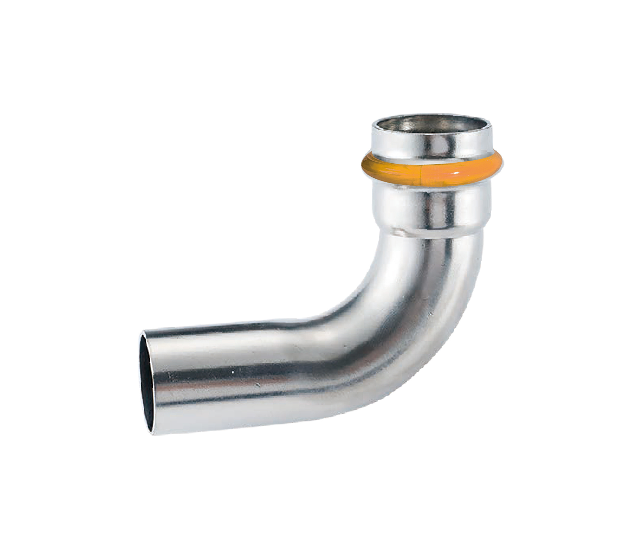 Kpress V type 304 Stainless Steel/1.4301 INOX B  90° Deg Elbow press fittings with LBP and plastic cover