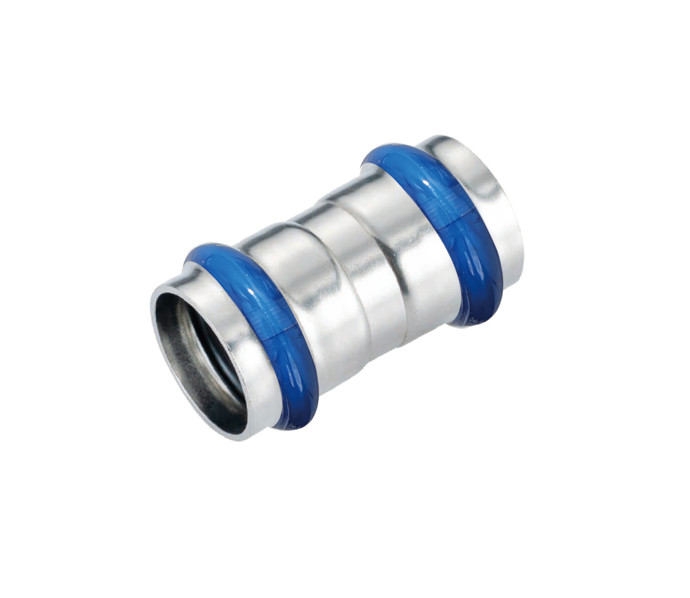 Kpress V type 316L Stainless Steel/1.4404 INOX Straight Coupling press fittings with LBP and plastic cover