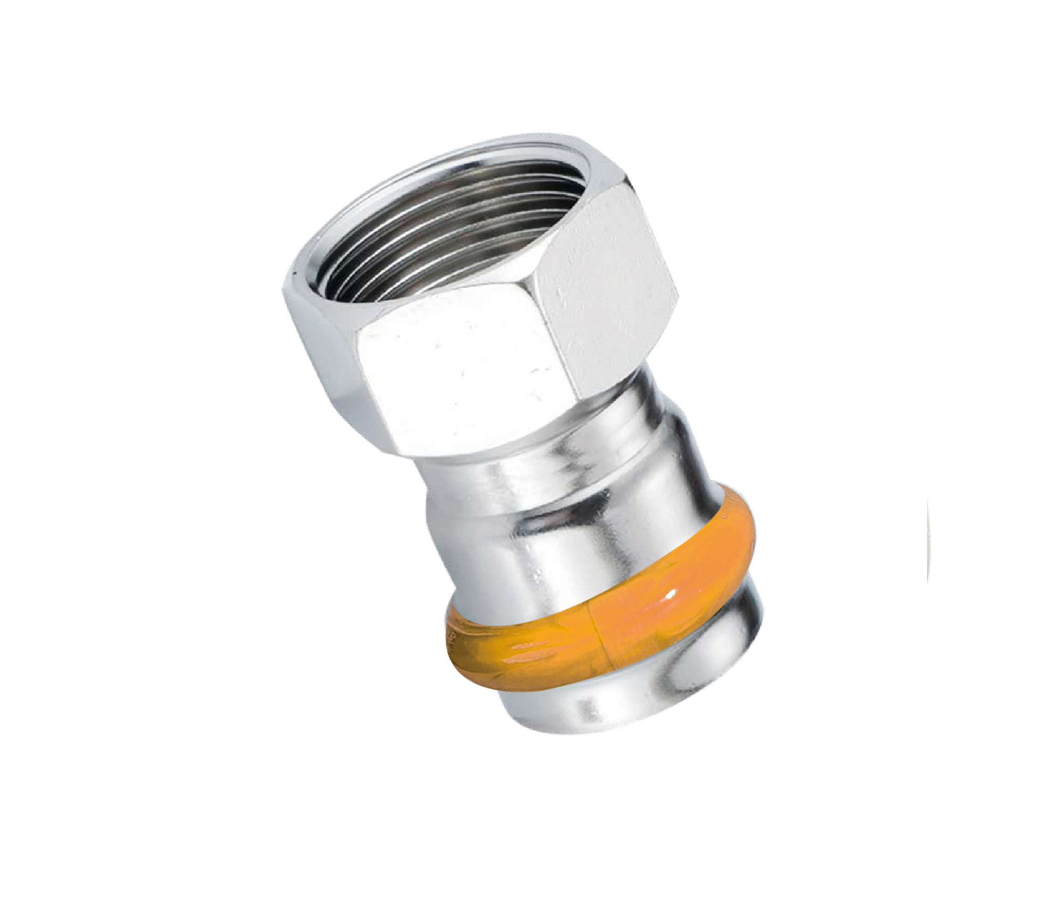 Kpress V type 304 Stainless Steel/1.4301 INOX Tap Connector press fittings with LBP and plastic cover
