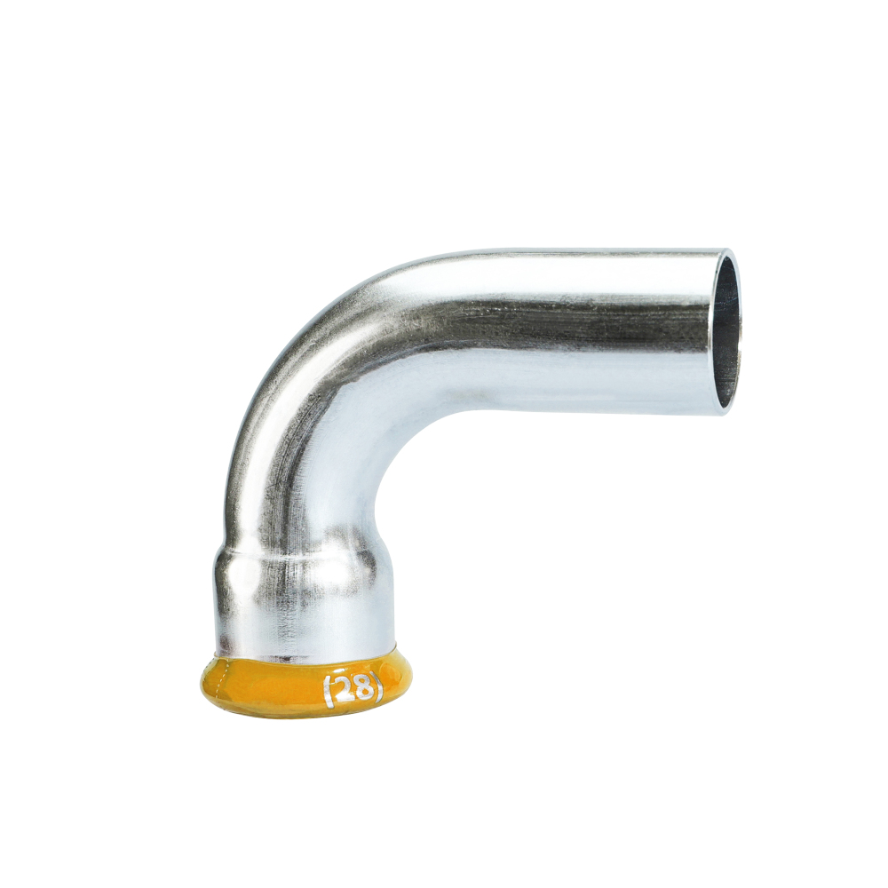 Kpress M type 304 Stainless Steel/1.4301 INOX B  90° Deg Elbow press fittings with LBP and plastic cover