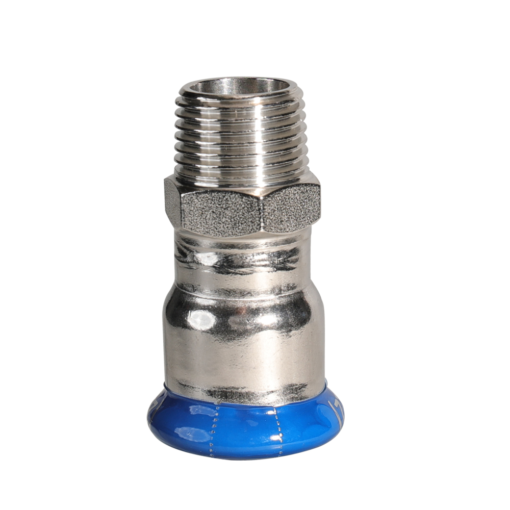 Kpress M type 316L Stainless Steel/1.4404 INOX Male Threaded Union press fittings with LBP and plastic cover