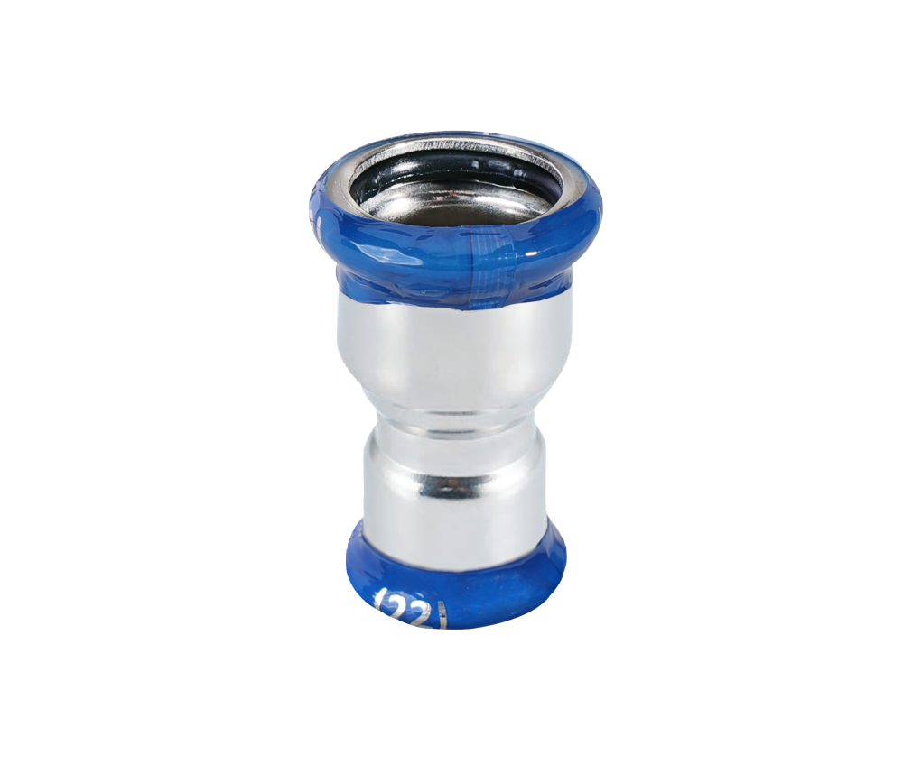 Kpress M type 316L Stainless Steel/1.4404 INOX Reducing Coupling press fittings with LBP and plastic cover