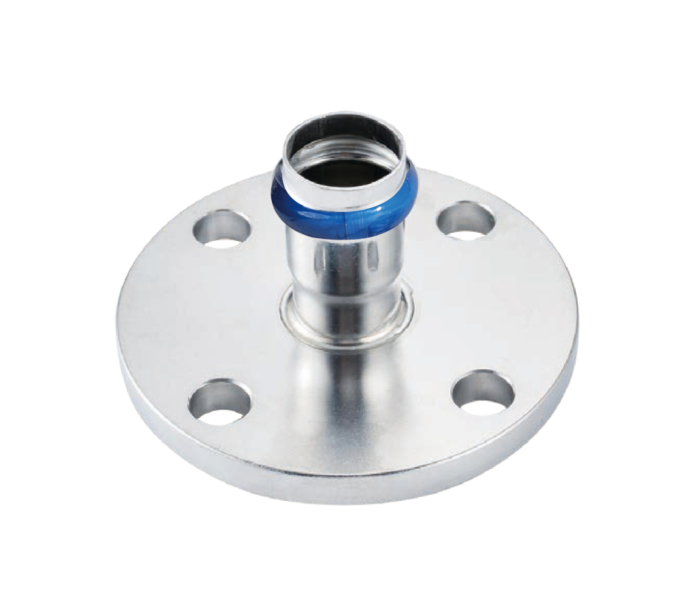 Kpress V type 316L Stainless Steel/1.4404 INOX Flange press fittings with LBP and plastic cover