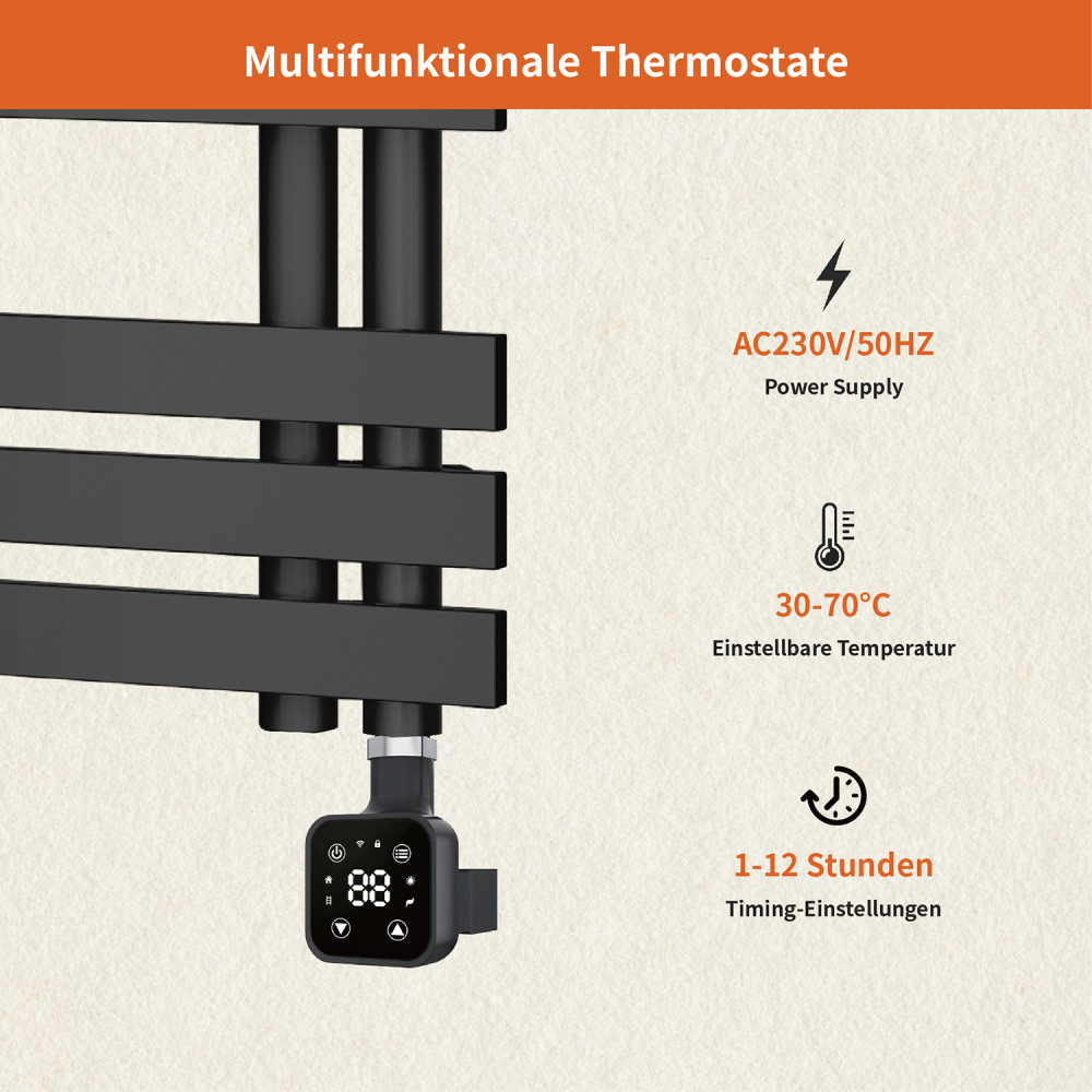 Electric Towel Warmer Elements for Bathroom with WIFI Connection