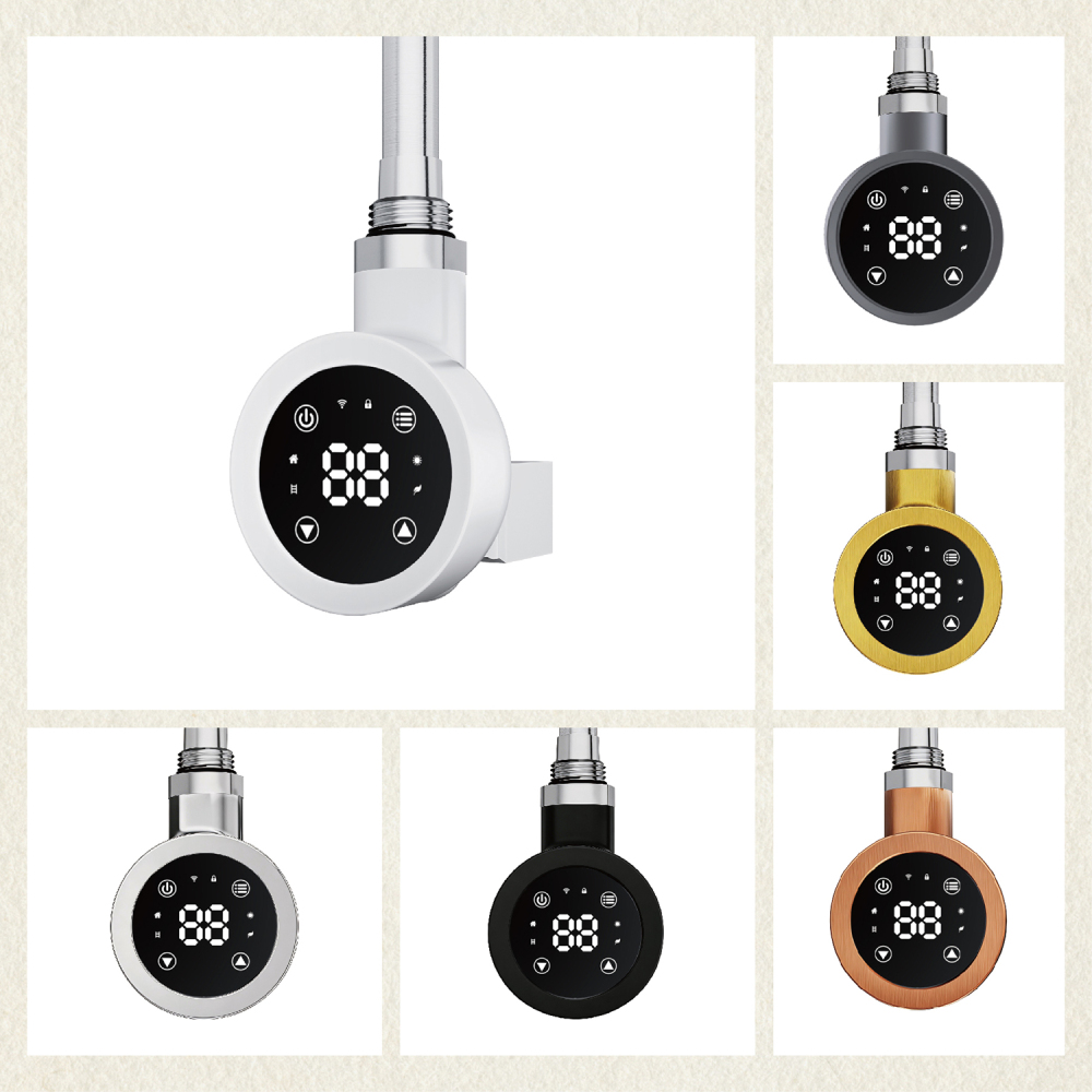 Electric Towel Warmer Elements for Bathroom with WIFI Connection (Round)
