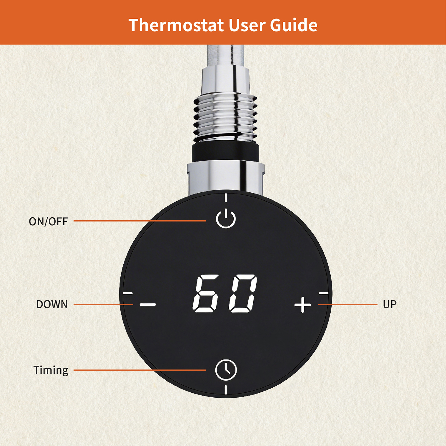 Bathroom Electric Towel Warmer Element (No Wifi / APP)
