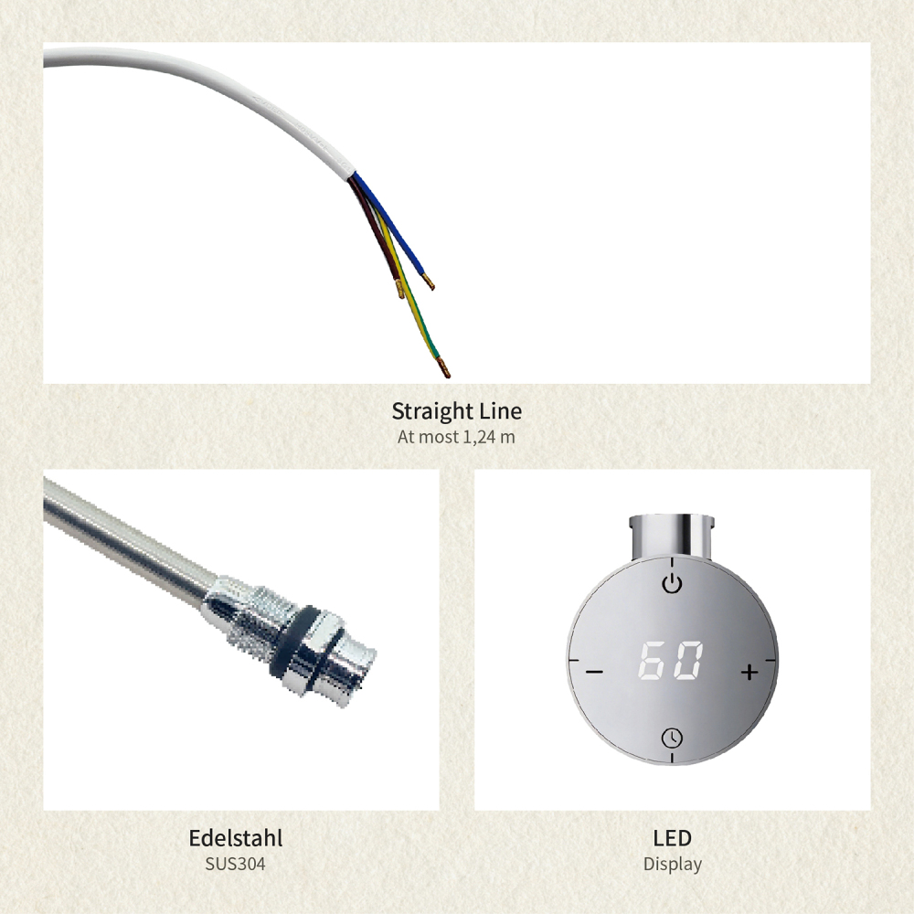 Bathroom Electric Towel Warmer Element (No Wifi / APP)