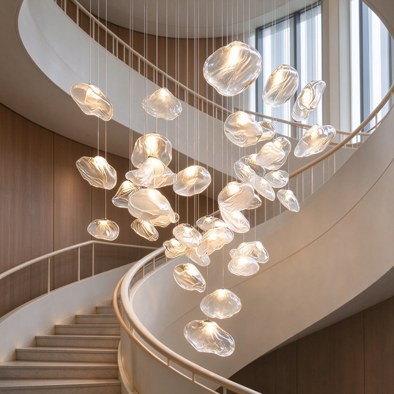 Bocci Replica “Flowing Clouds” Glass Pendant Light