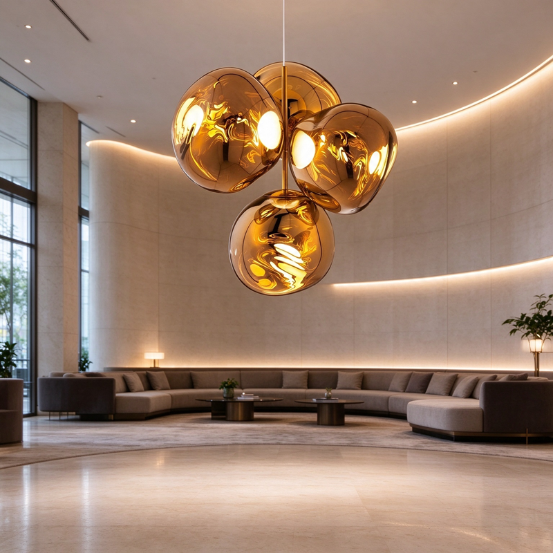 Tom Dixon Replica Four-Bulb Lava Pendant Light