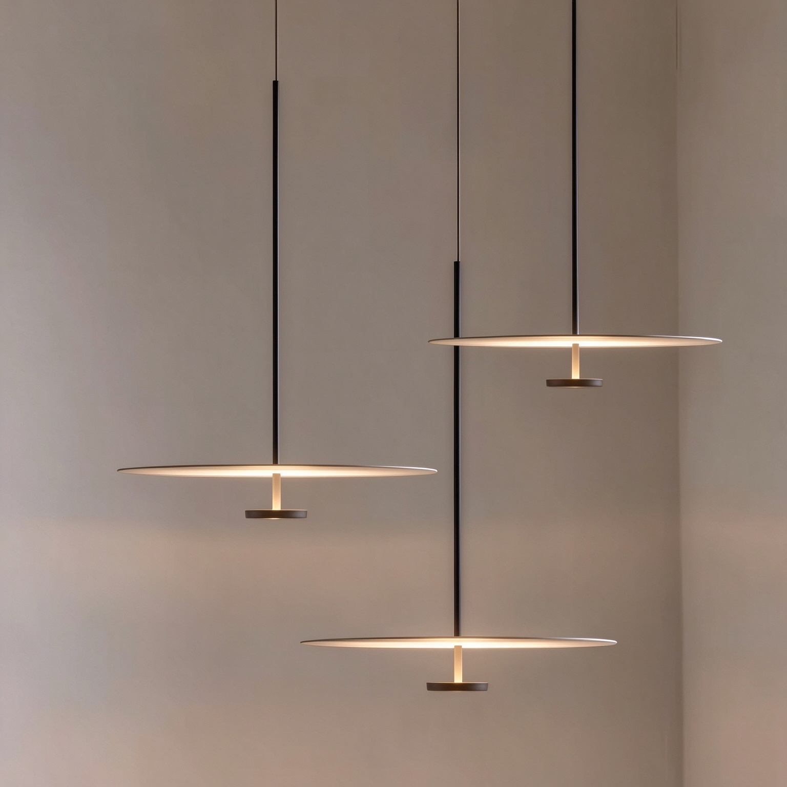 VIBIA Replica Flying Saucer Suspension Chandelier